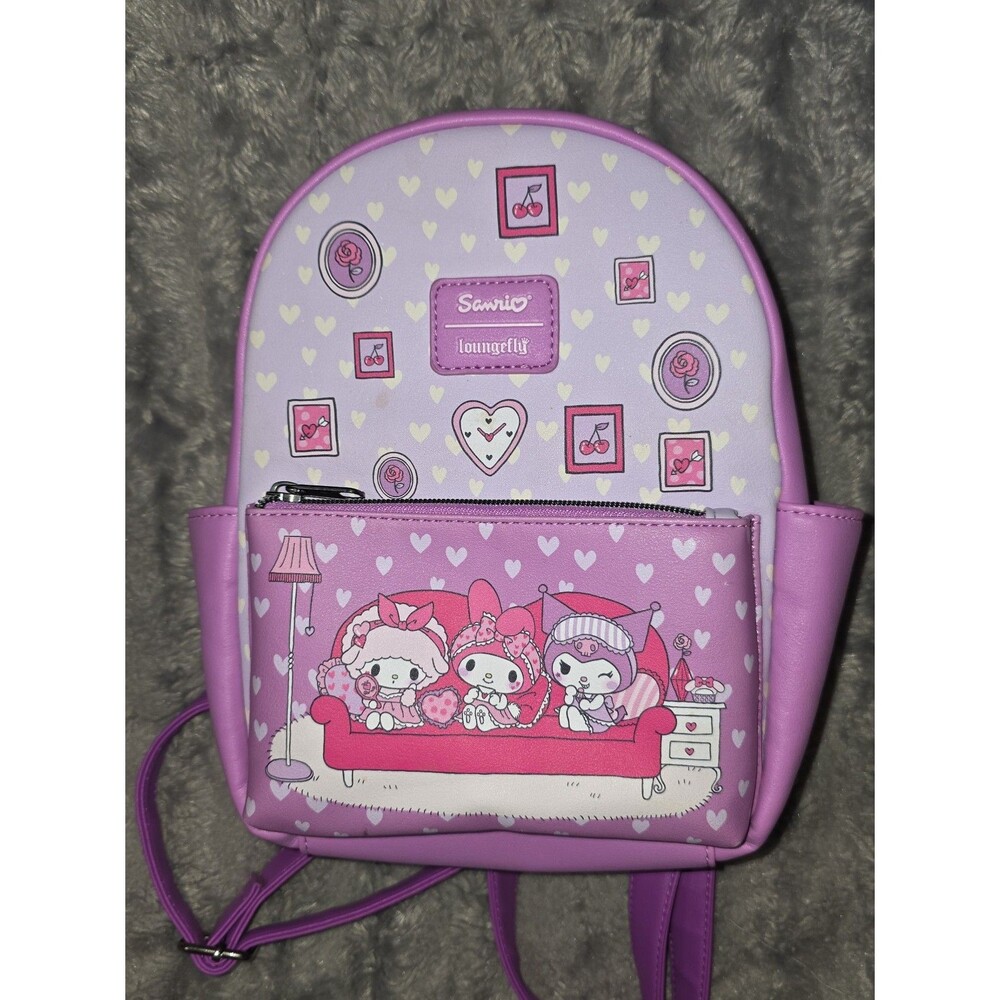 Loungefly Sanrio hello kitty mini backpack bookbag purse bag tote!